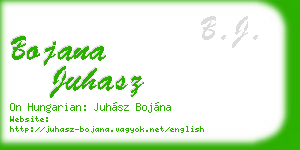 bojana juhasz business card