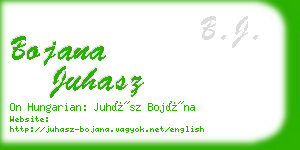 bojana juhasz business card